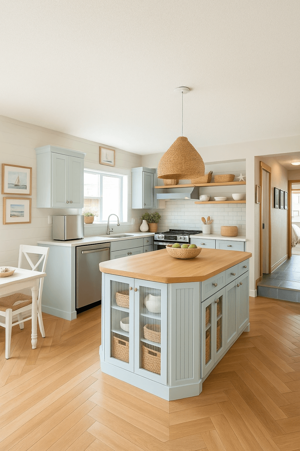 Coastal Beach House style transformation