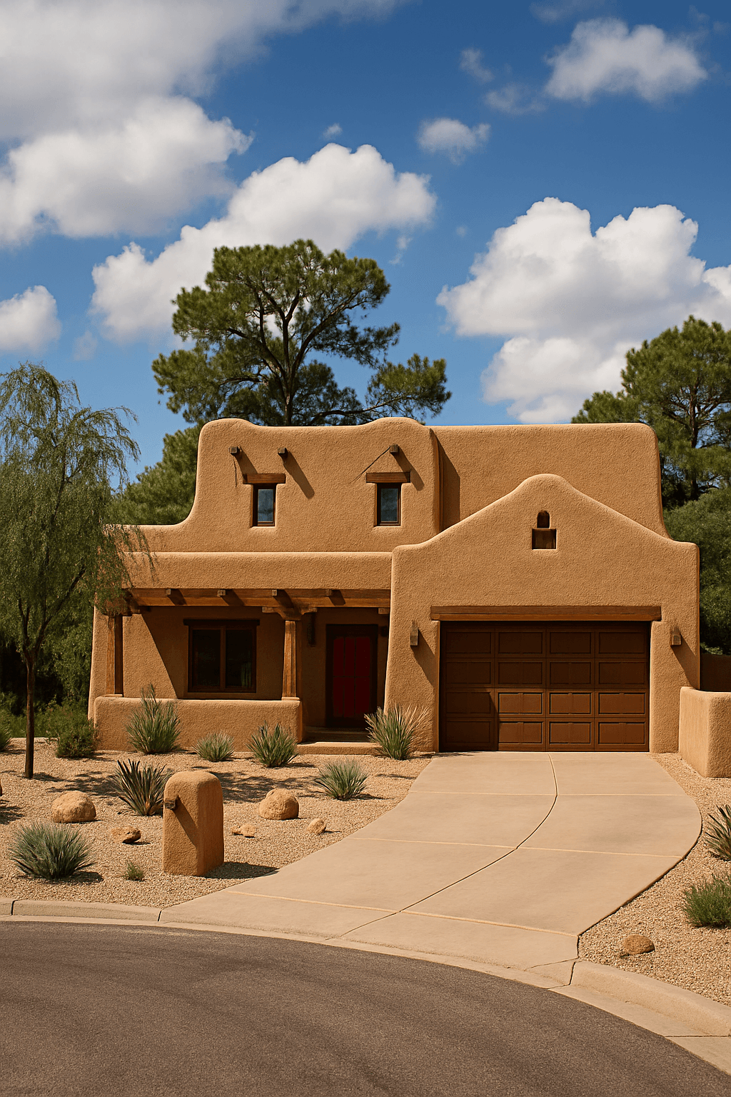 Desert Adobe Home style transformation